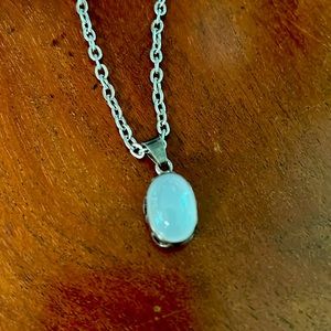 Moonstone charm for necklace